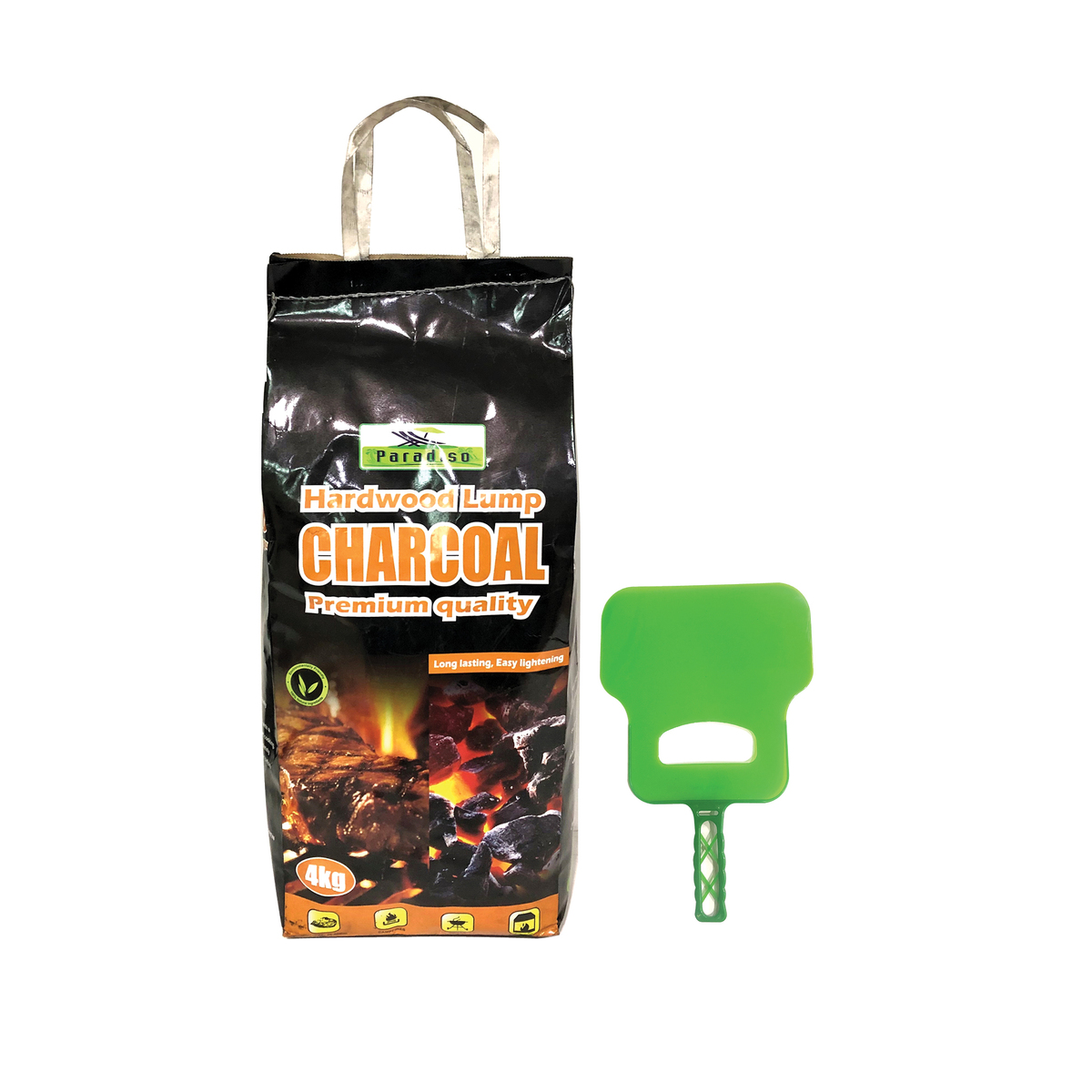 Paradso Barbeque Chacoal 4kg + Manual Fan