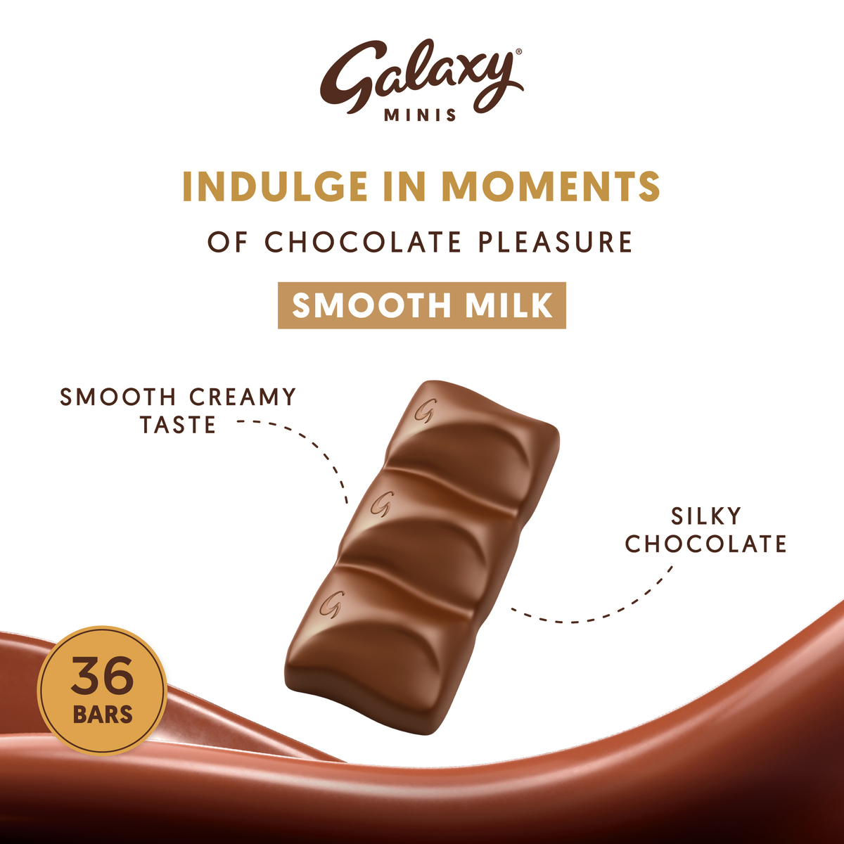 Galaxy Minis Smooth Milk Chocolate Bar 18 pcs 2 x 225 g