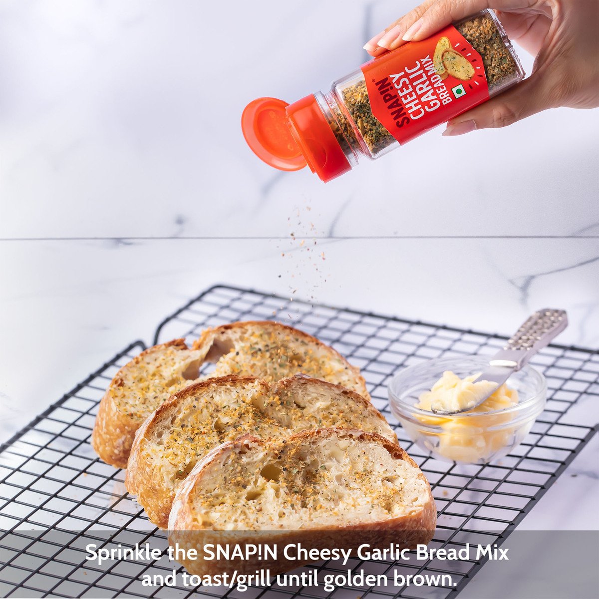 Snapin Cheesy Garlic Bread Mix 50 g