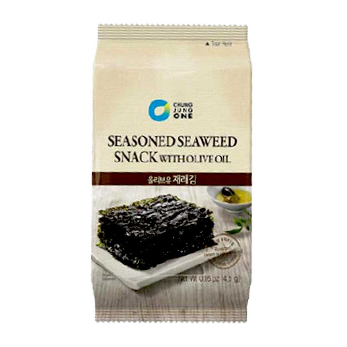 O'Food Seasoned Seaweed Snack with Olive Oil 3 x 4.5 g