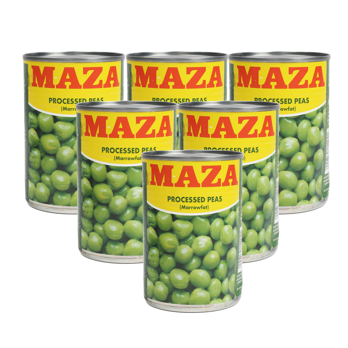 Maza Processed Green Peas 6 x 285 g