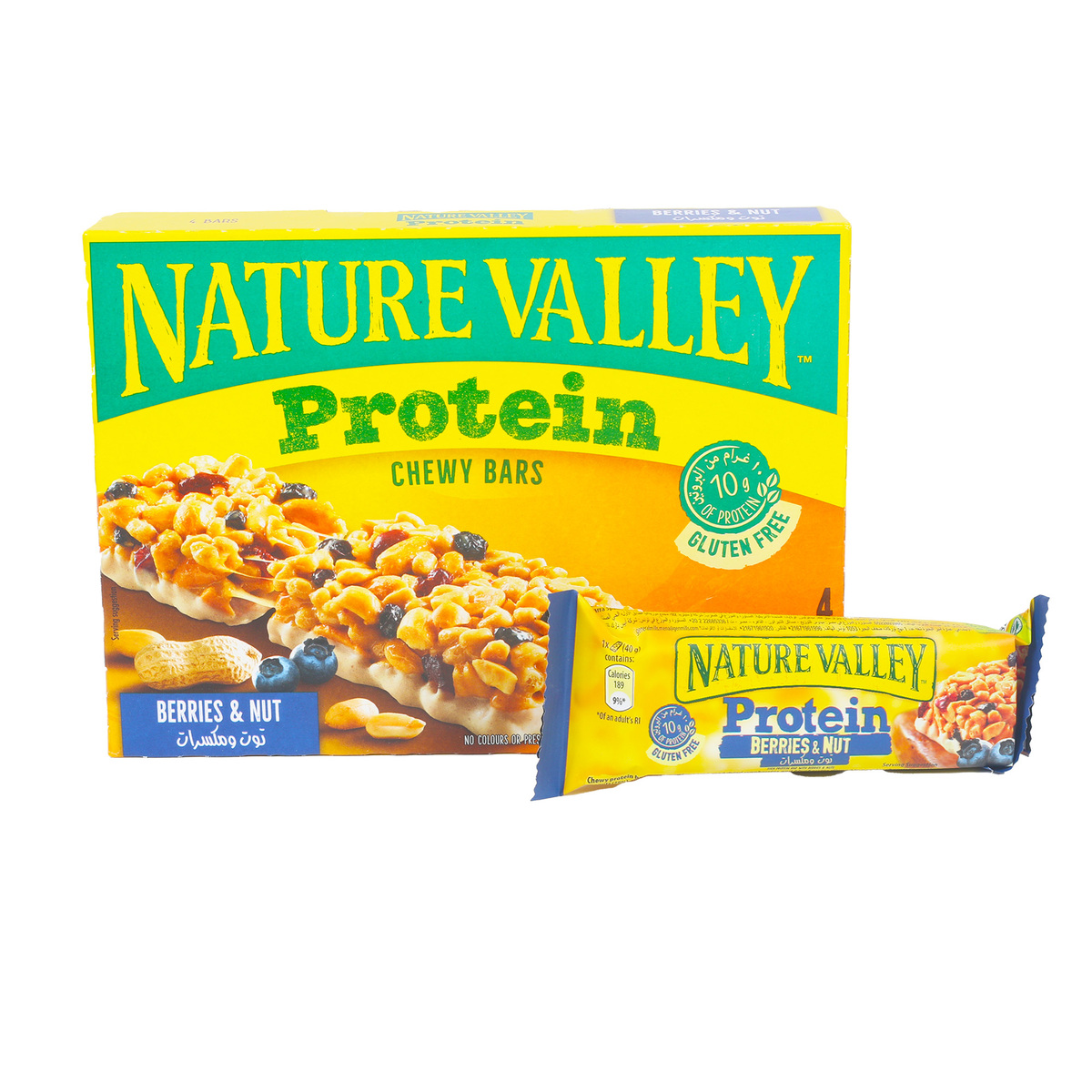 Nature Valley Berries & Nuts Protein Chewy Bars 40 g