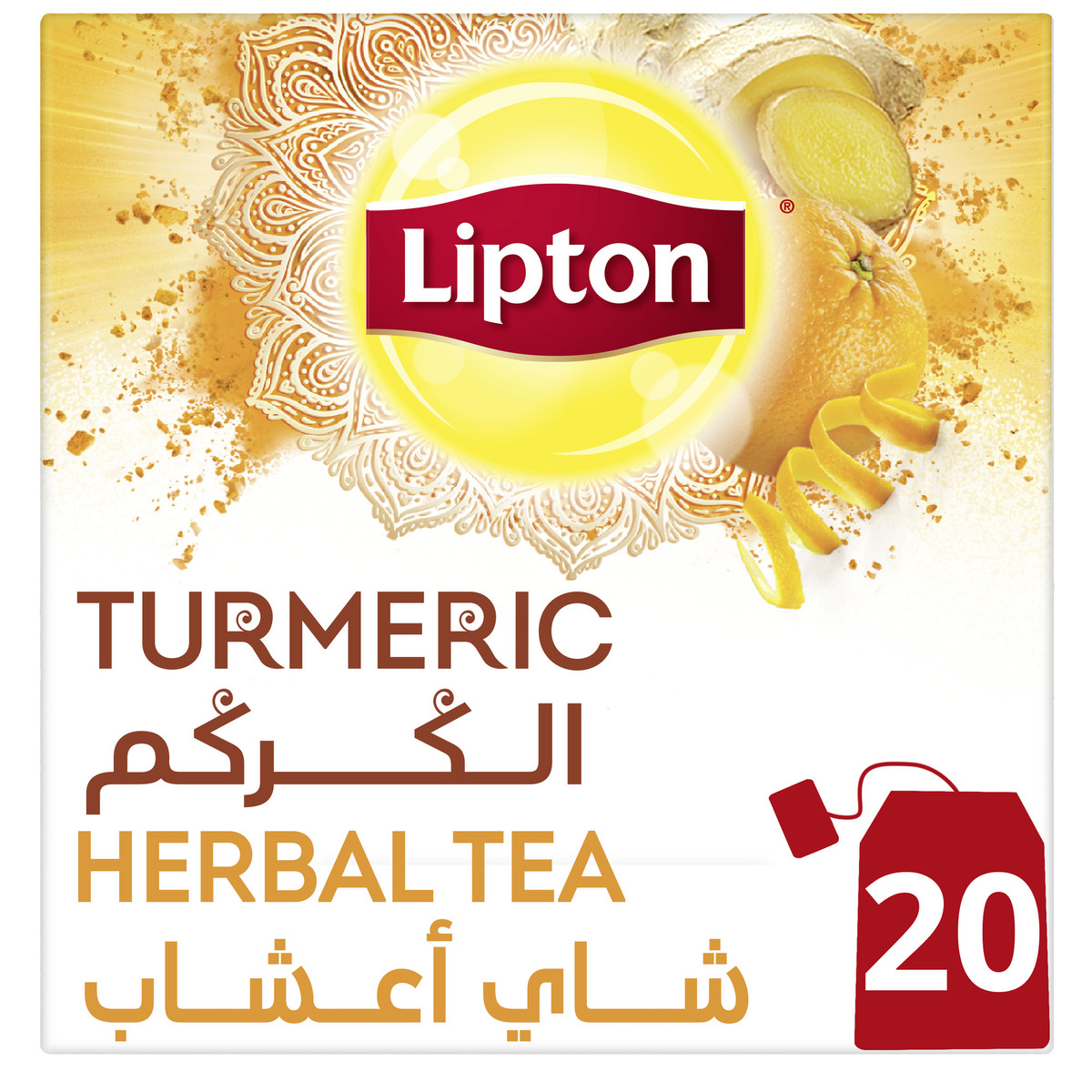 Lipton Terrific Turmeric Herbal Tea 20 Teabags