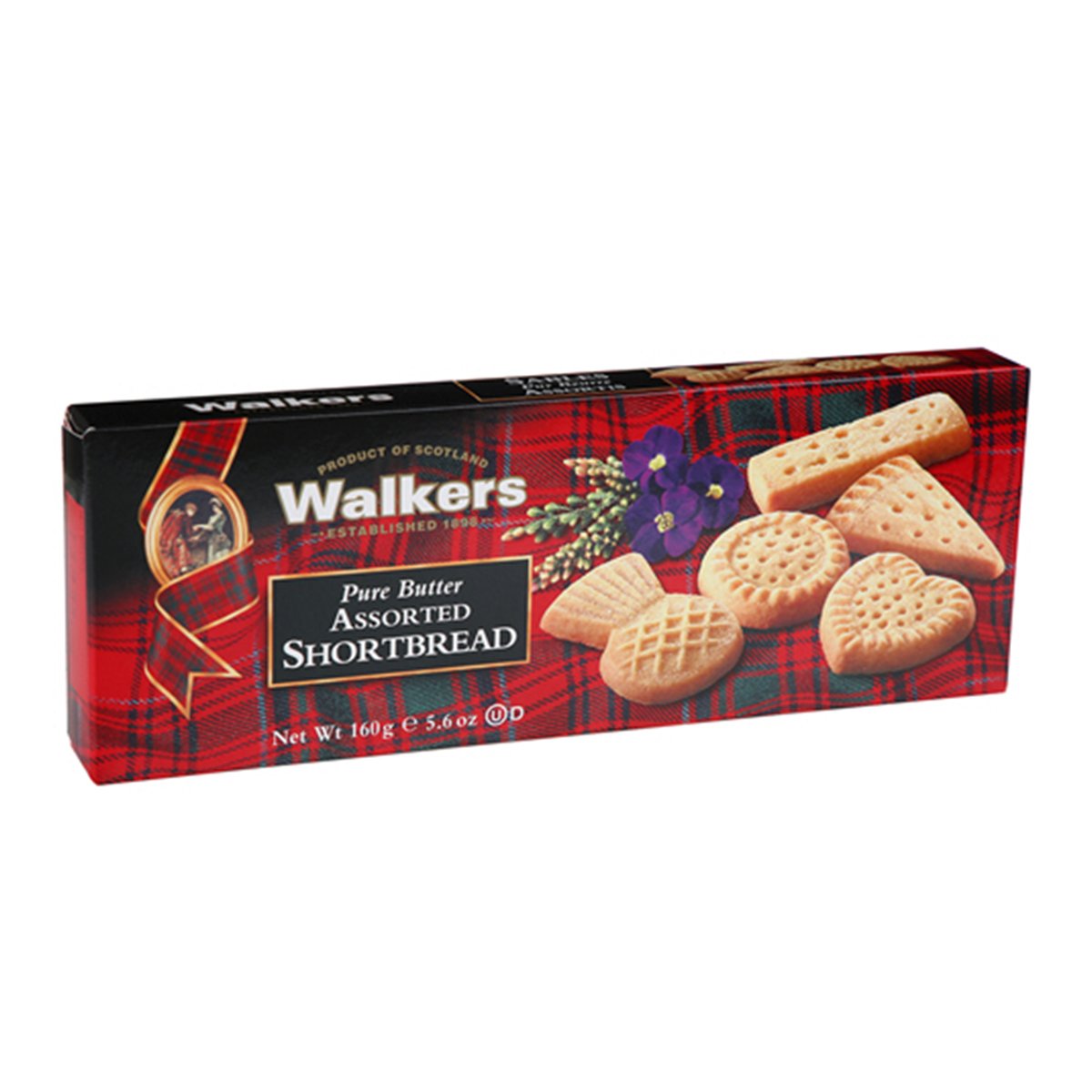 Walkers Pure Butter Assorted Shortbread 160 g