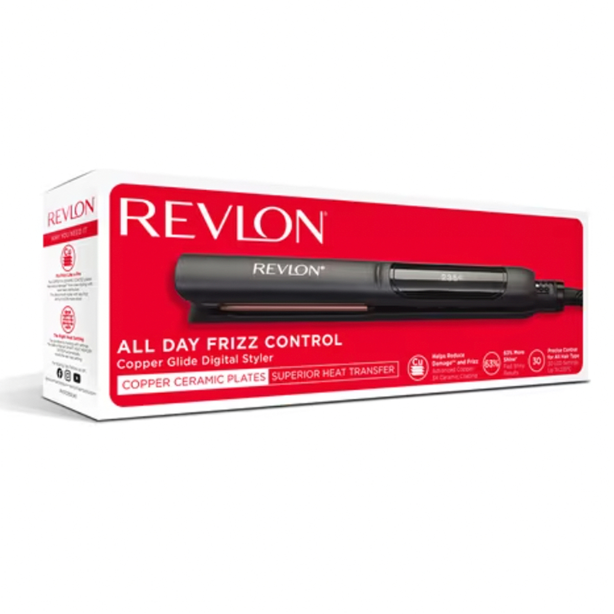 Revlon Hair Straightener, Black, 2155