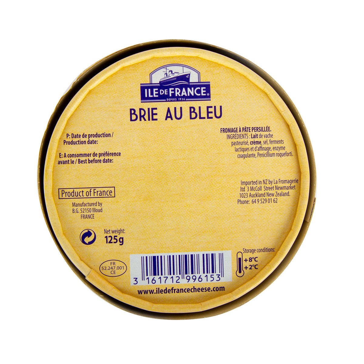 Ile De France Blue Brie Cheese 125 g