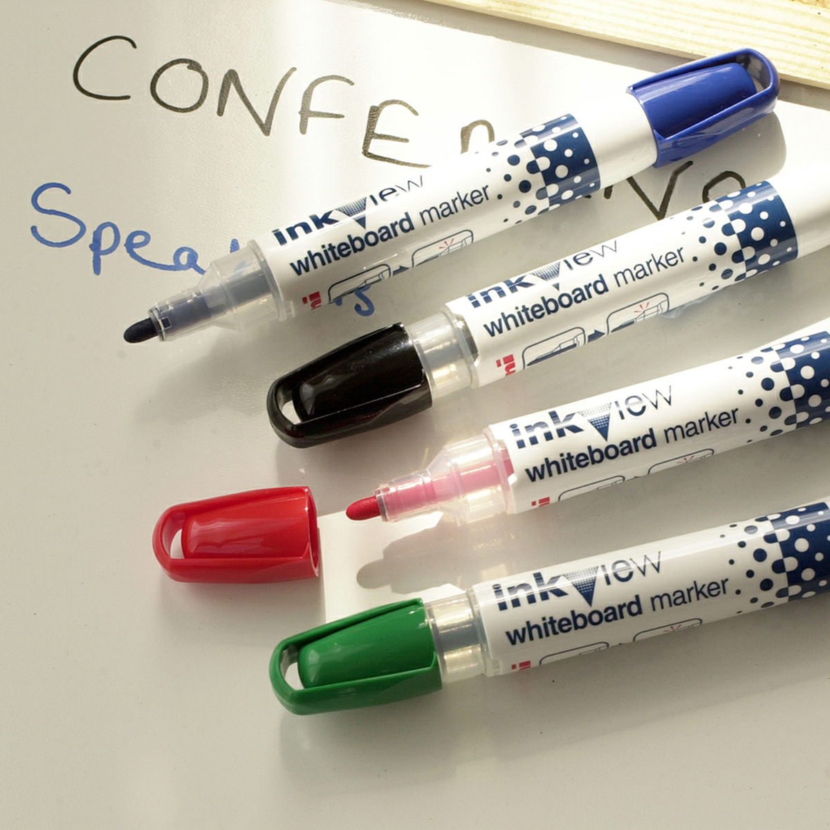 Uni-Ball Inkview Whiteboard Marker Pens, 4 pcs, Multicolor, PWB-202