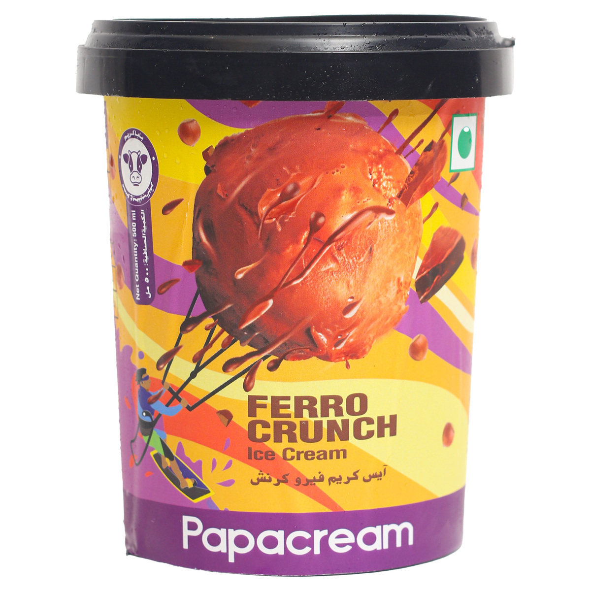 Papacream Ferro Crunch Ice Cream 500 ml