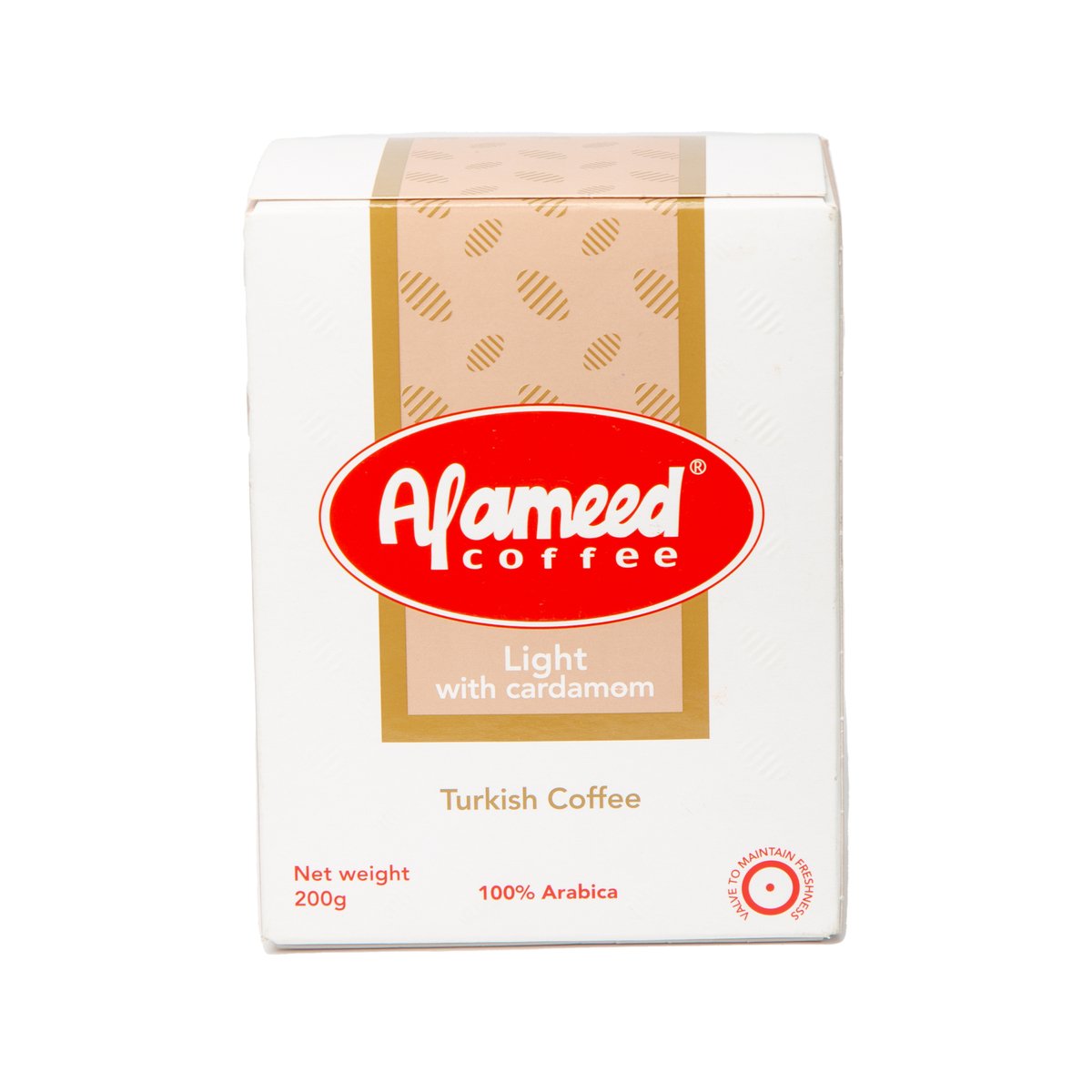 Al Ameed Turkish Coffee Light With Cardamom 200 g
