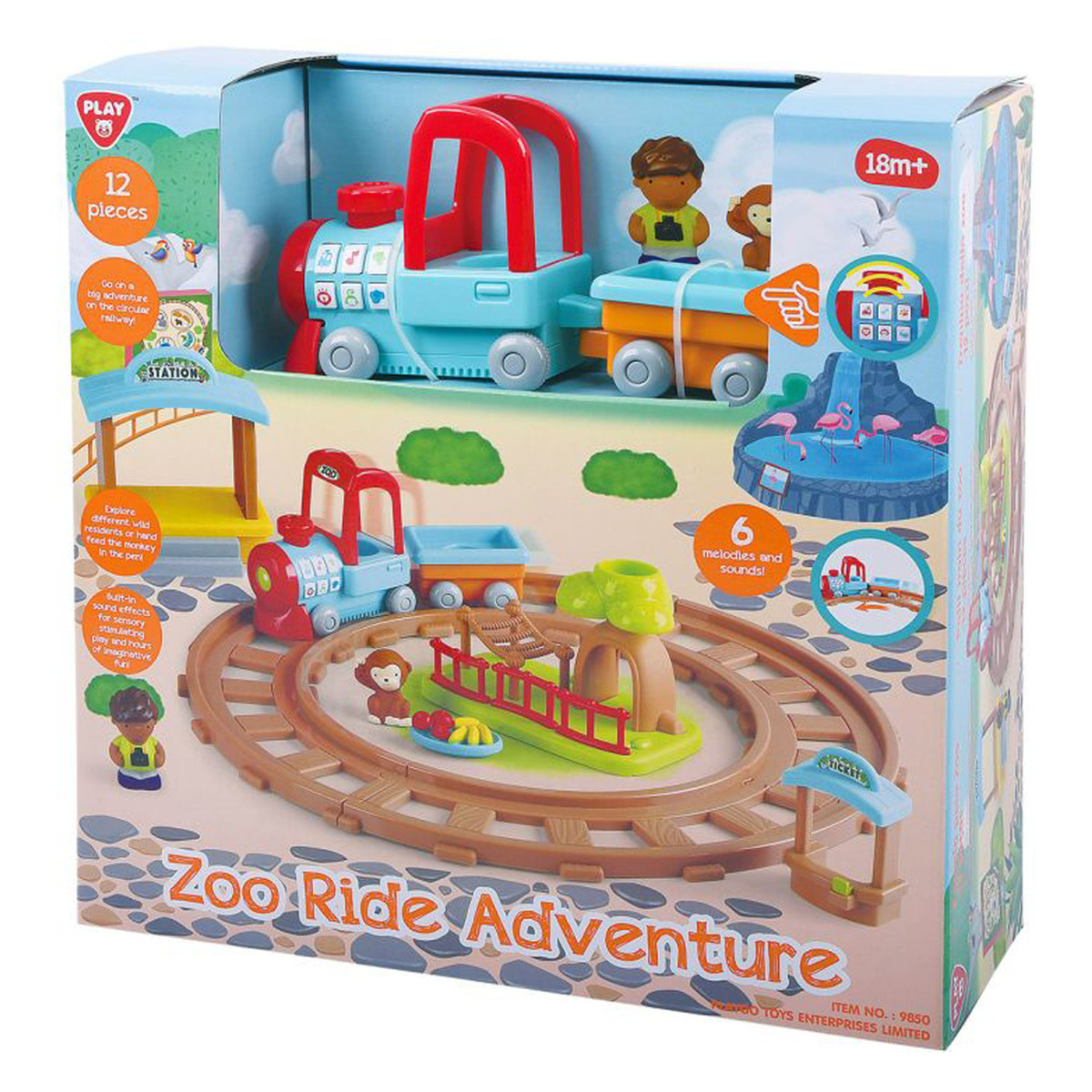 PlayGo Zoo Ride Adventure Play Set, 9850
