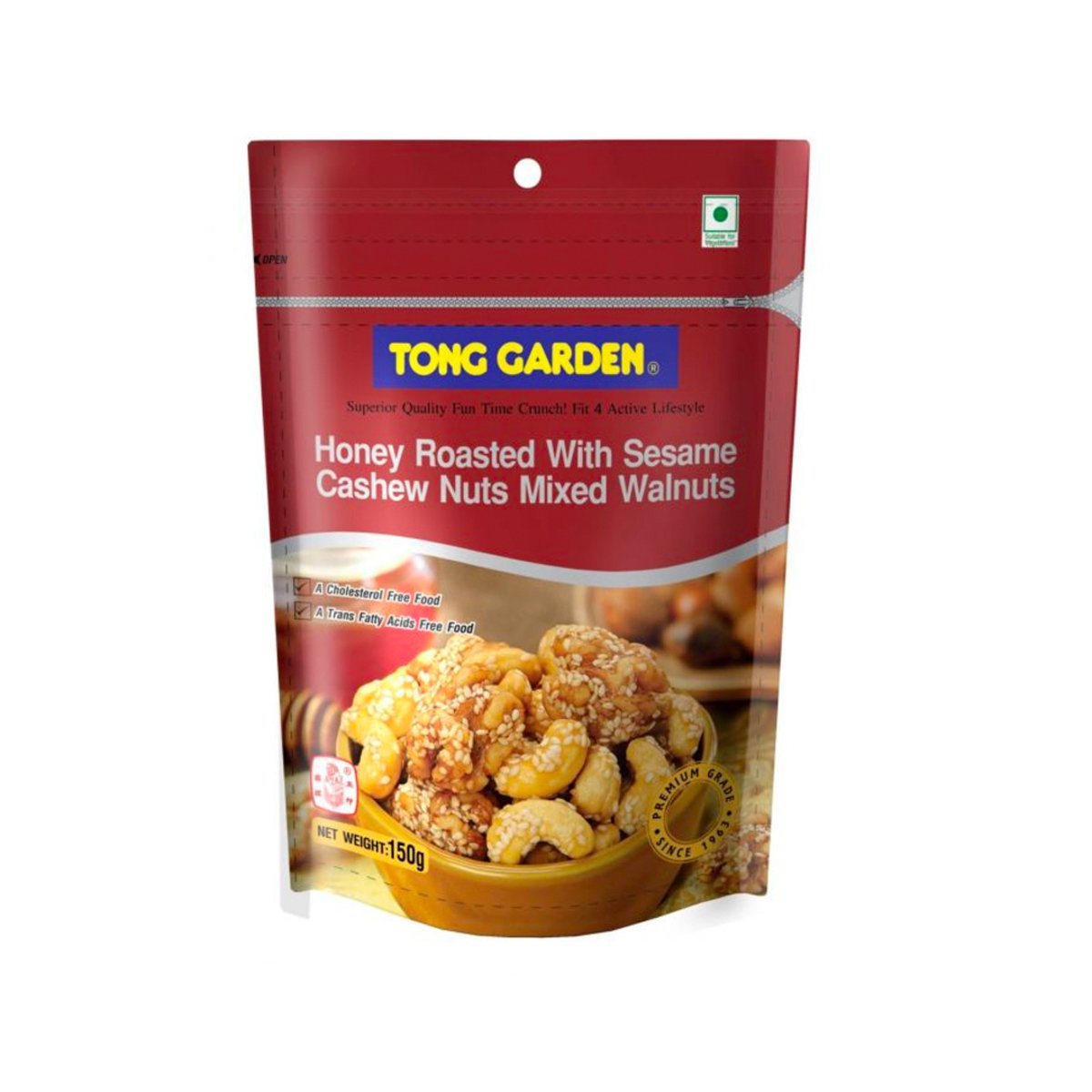 Tong Garden Honey Roasted With Sesame Cashew Nuts Mixed Walnuts 140g