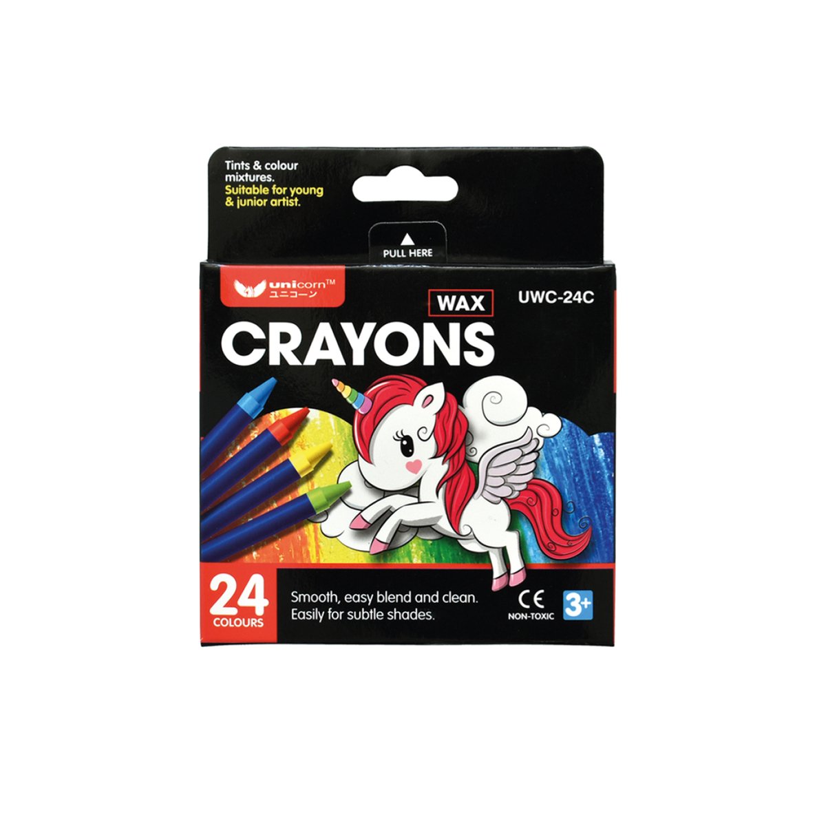 Unicorn Wax Crayon Uwc-24C