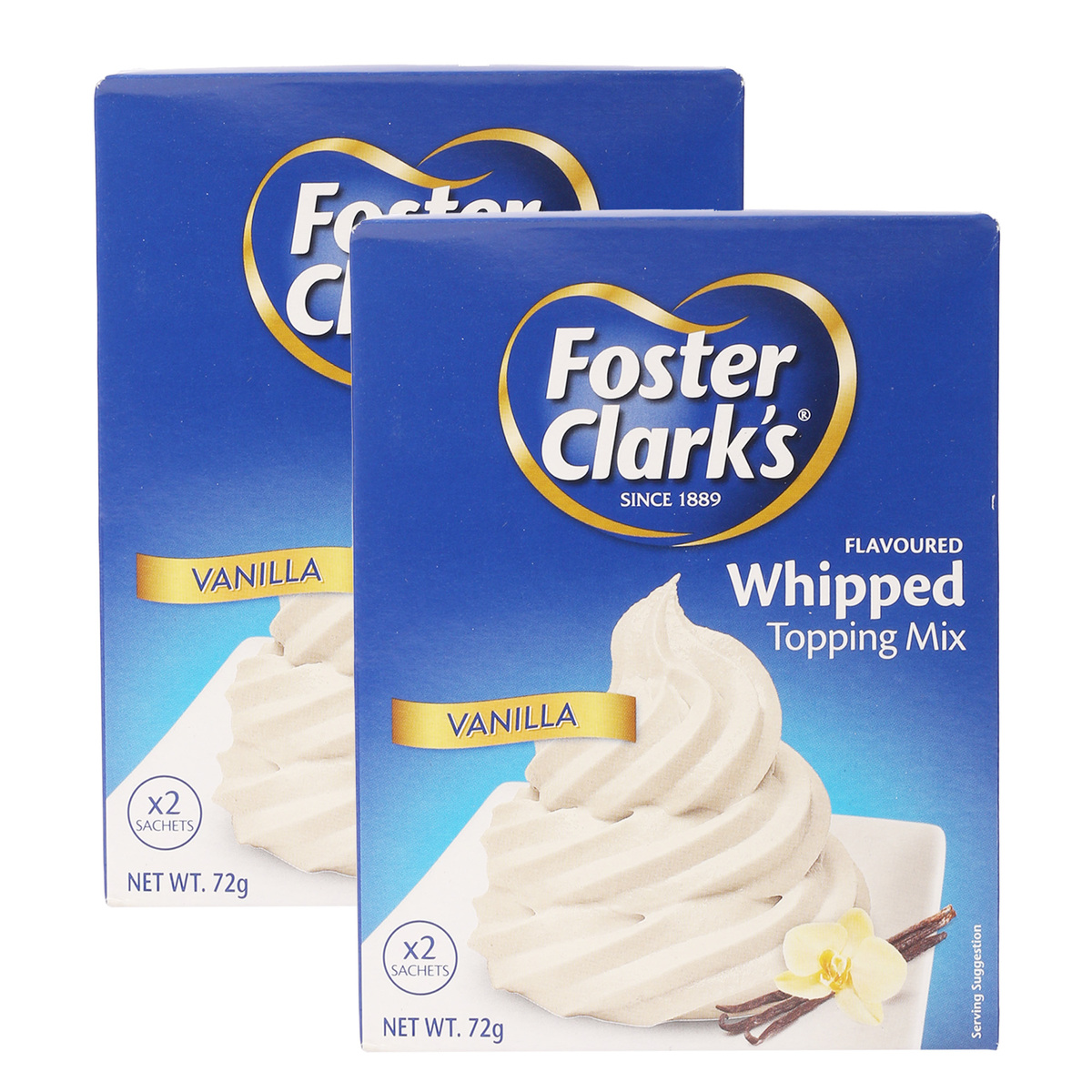 Foster Clark's Vanilla Whipped Topping Mix Value Pack 2 x 72 g
