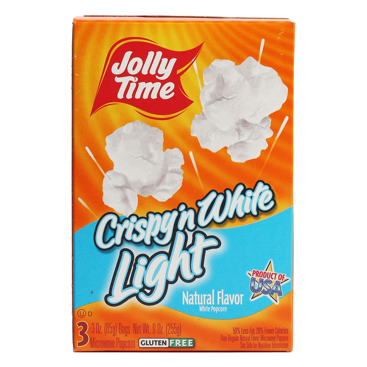 Jolly Time Natural Flavour Microwave White Popcorn 255 g