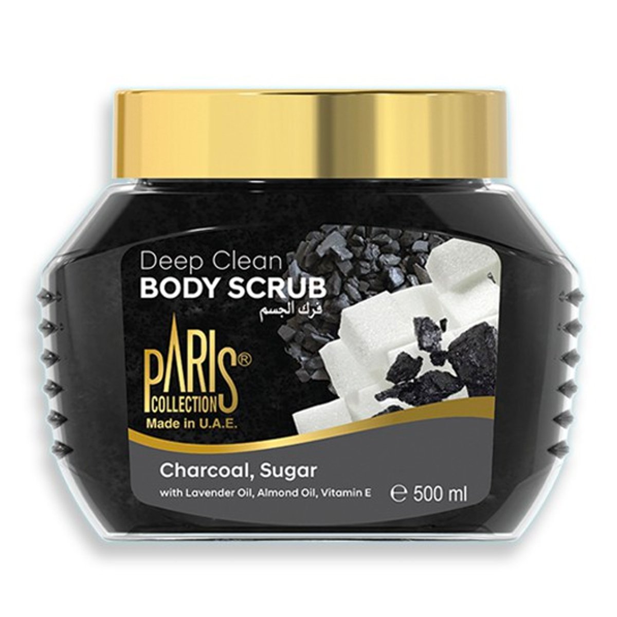 Paris Collection Deep Clean Body Scrub Charcoal,Sugar 500ml