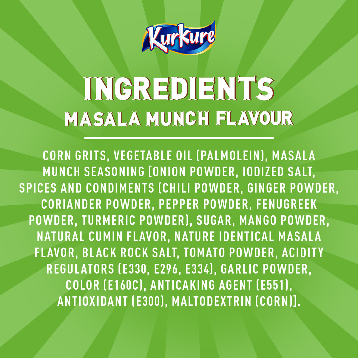 Kurkure Masala Munch Flavour Crispy and Crunchy Puffed Corn Snacks 25 g