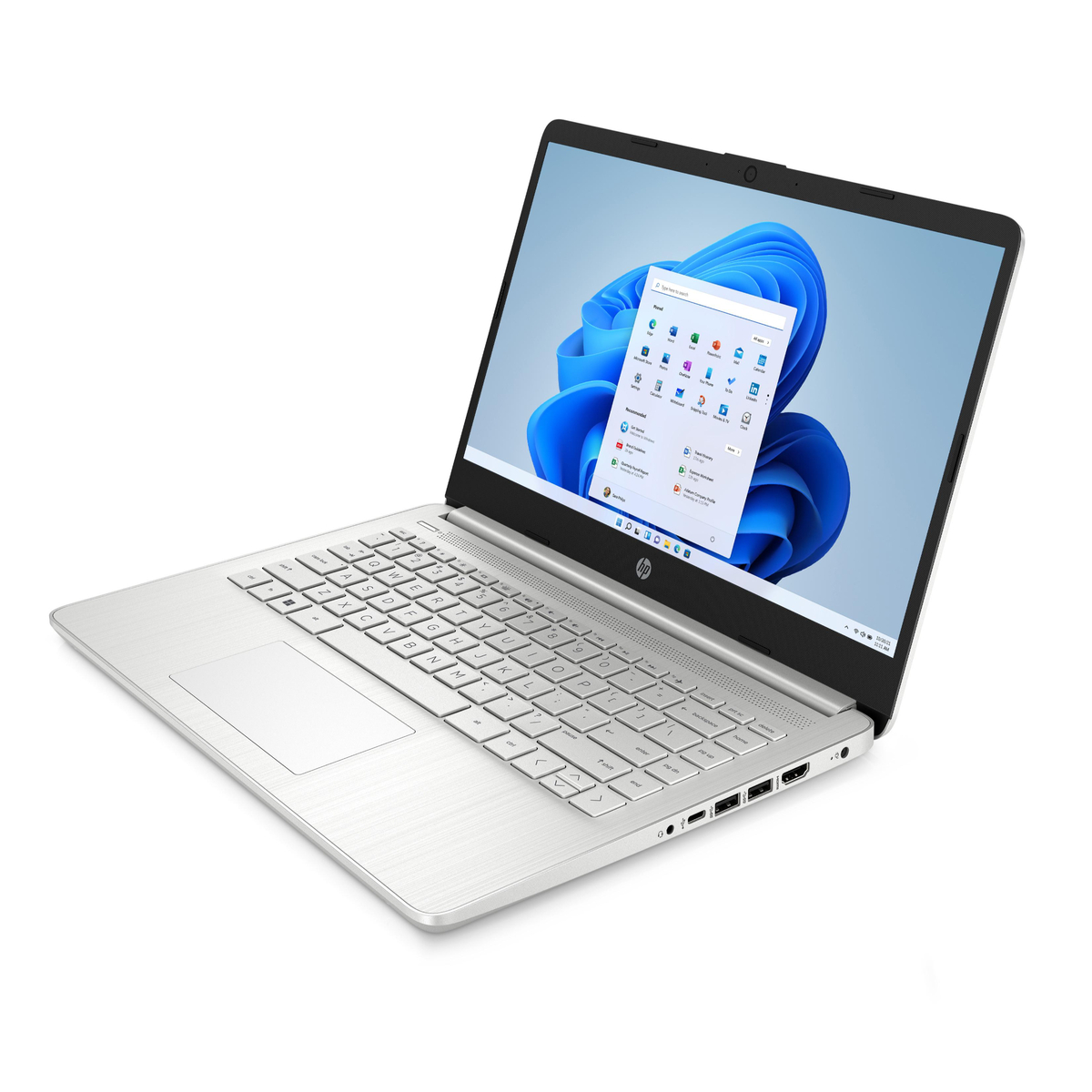 HP Laptop 14s-dq5030ne Intel Core i3-1215U 8 GB 256 GB SSD 14" HD (1366 x 768), Windows 11 Home Integrated: Intel UHD Graphics Natural silver