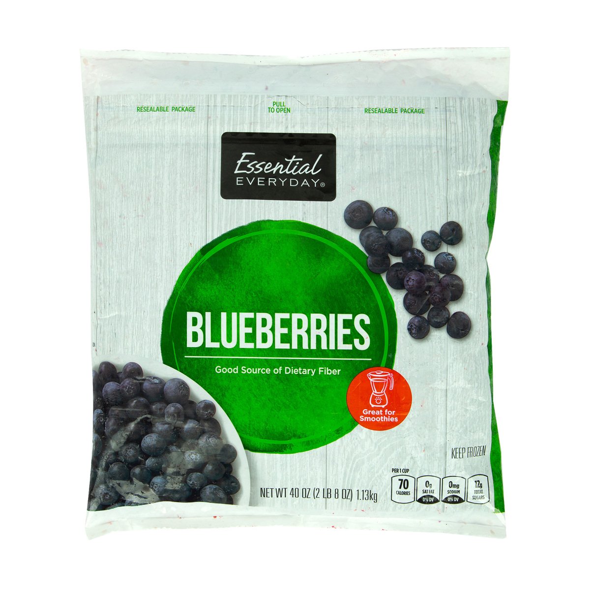 Essential Everyday Frozen Blueberries 1.13 kg