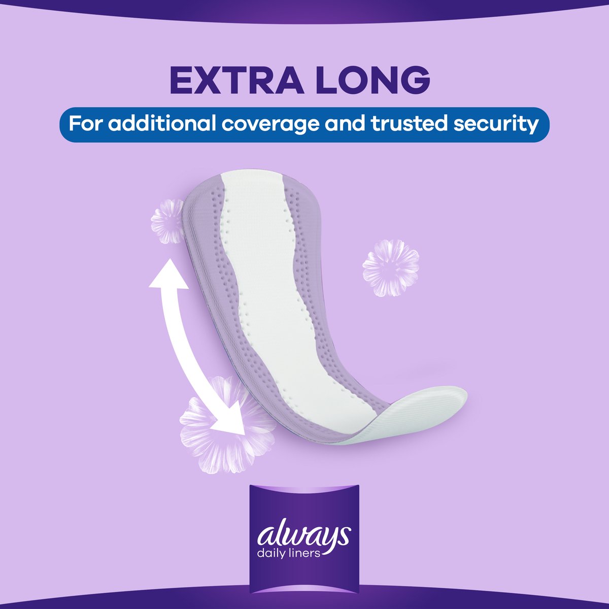 Always Extra Protect Daily Liners Large  48pcs +  20pcs Free