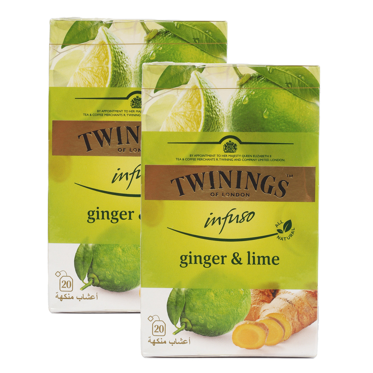 Twinings Infuso Ginger & Lime Tea 2 x 20 pcs