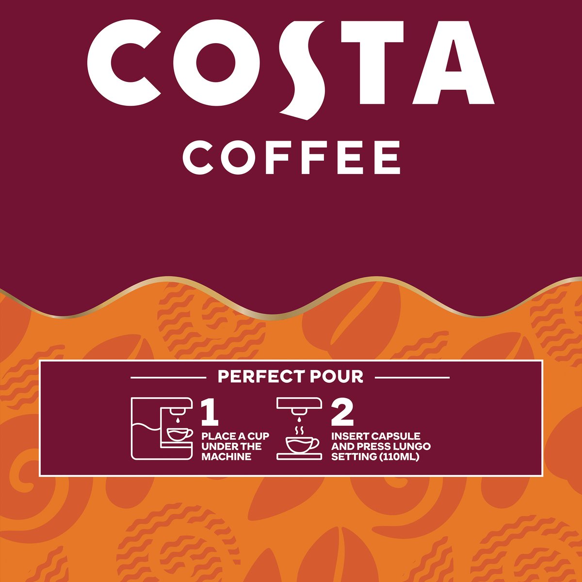 Costa Mocha Italia Signature Blend Lungo Coffee Aluminium Capsules 10 pcs 57 g