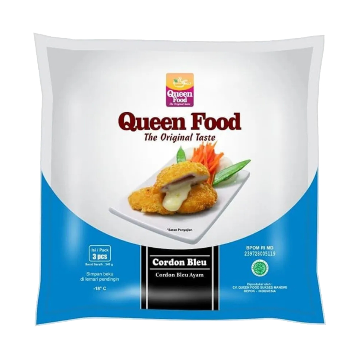 Queen Food Chicken Cordon Bleu 340g