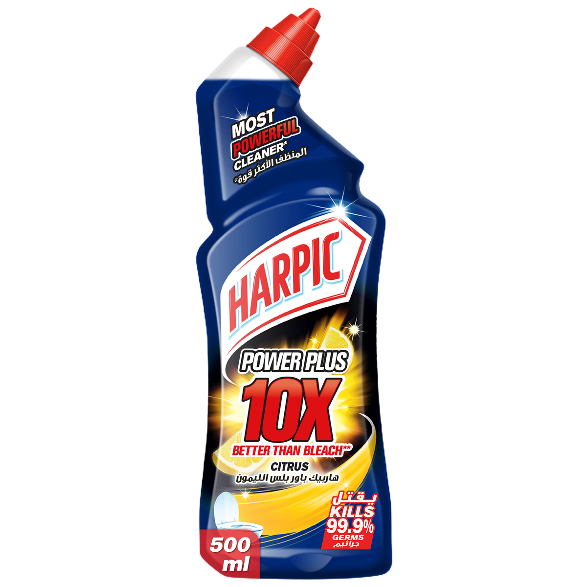 اشتري قم بشراء Harpic Power Plus Toilet Cleaner Citrus Fragrance 500 ml Online at Best Price من الموقع - من لولو هايبر ماركت Toilet Cleaners في الامارات