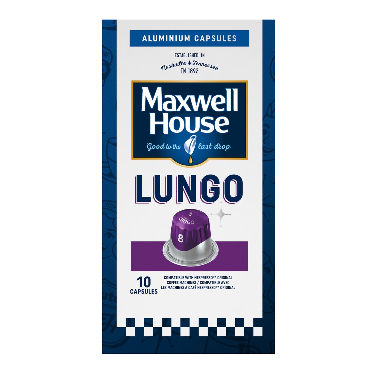 Maxwell House 8 Lungo Coffee Capsules 10 pcs 52 g