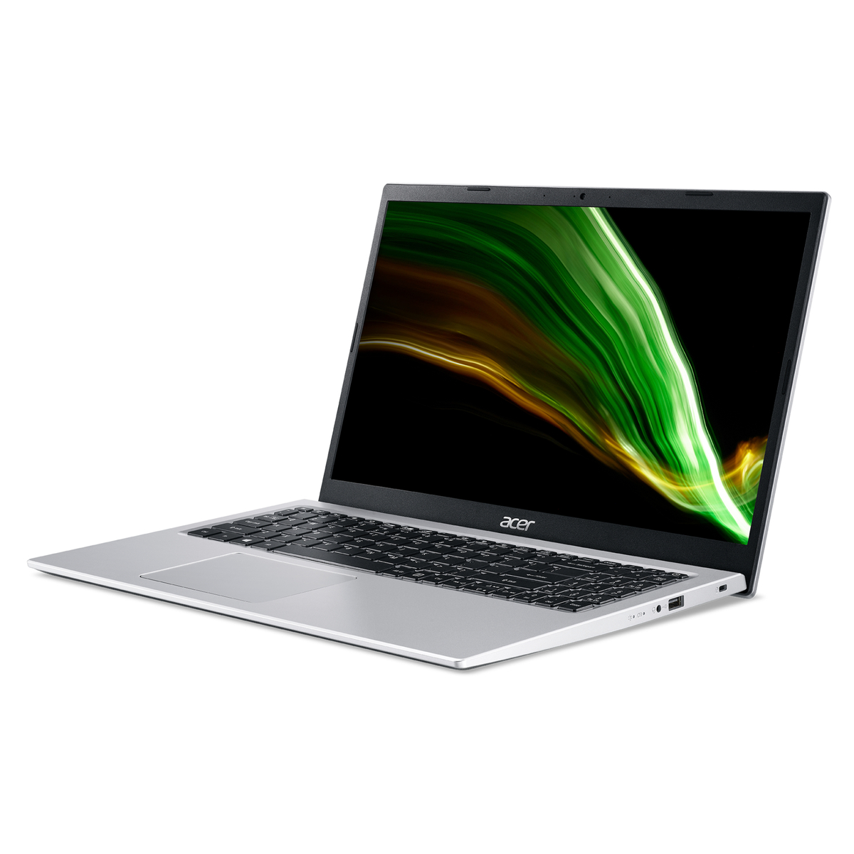 Acer Aspire 3 Notebook, 15.6 ", FHD Display, Intel Core i3-1115G4, UMA Graphics card, Windows 11, 8 GB DDR4 RAM, 128 GB, Silver, A315-58-36C6