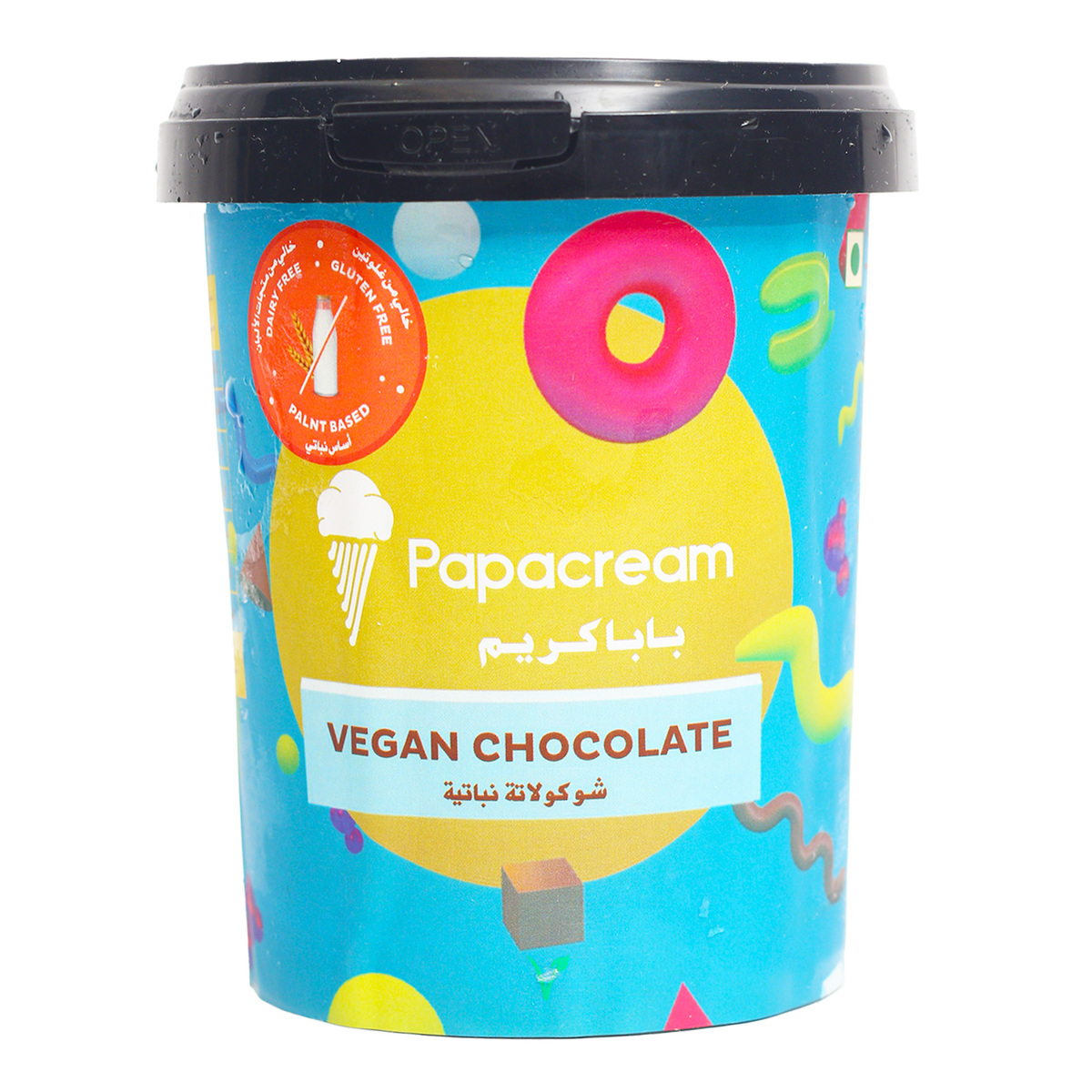 Papacream Vegan Chocolate Ice Cream 500 ml
