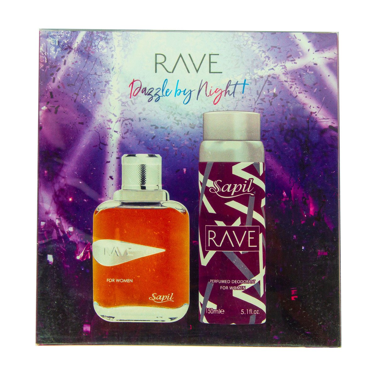 Sapil EDT Rave 100 ml + Perfumed Deodorant Spray For Women 150 ml