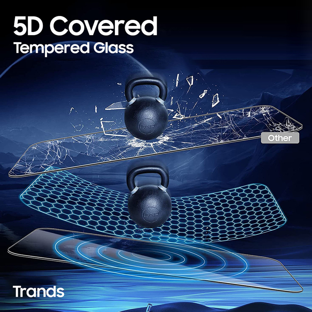 Trands Galaxy S23 5D Tempered Glass, TR-SP2341