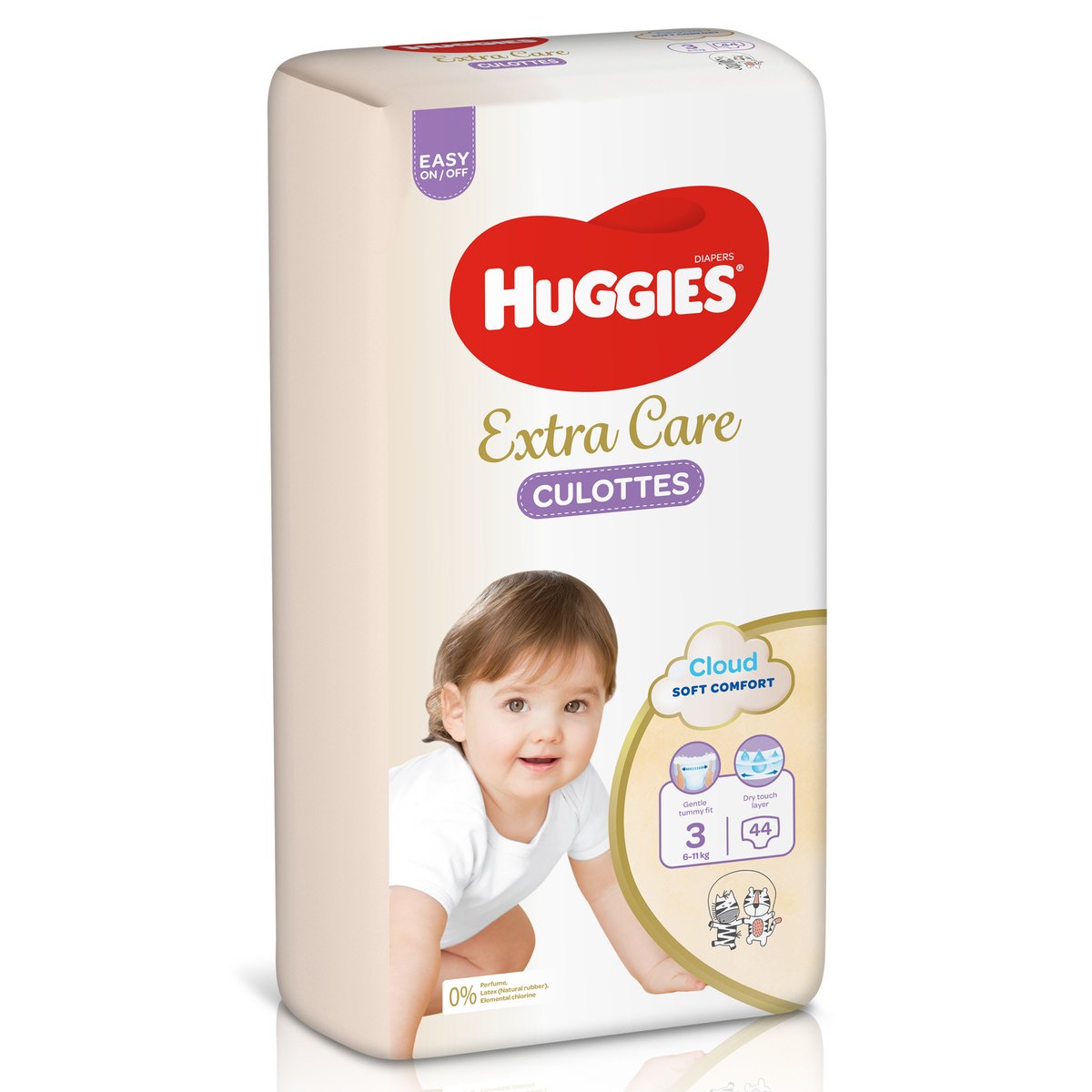 Huggies Extra Care Pants Diapers Size 3 6-11 kg Value Pack 44 pcs