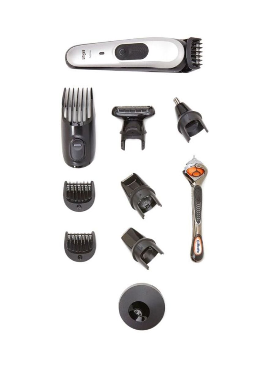 Braun 10-in-1 Rechargeable Multi-grooming Kit Silver/black 0.63kg