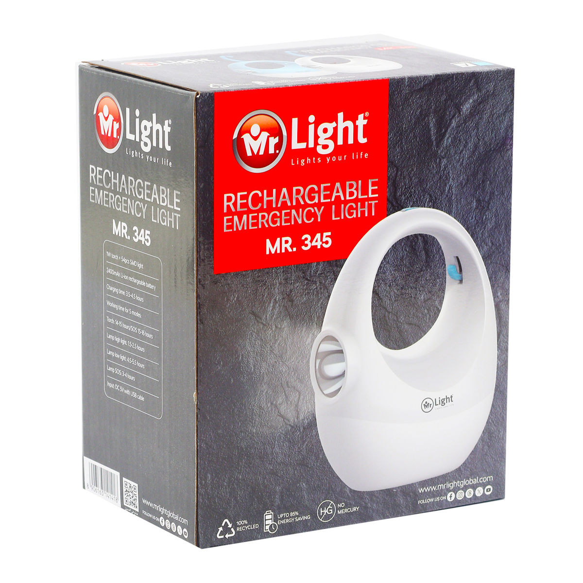 Mr.Light Rechargeable Lamp MR345