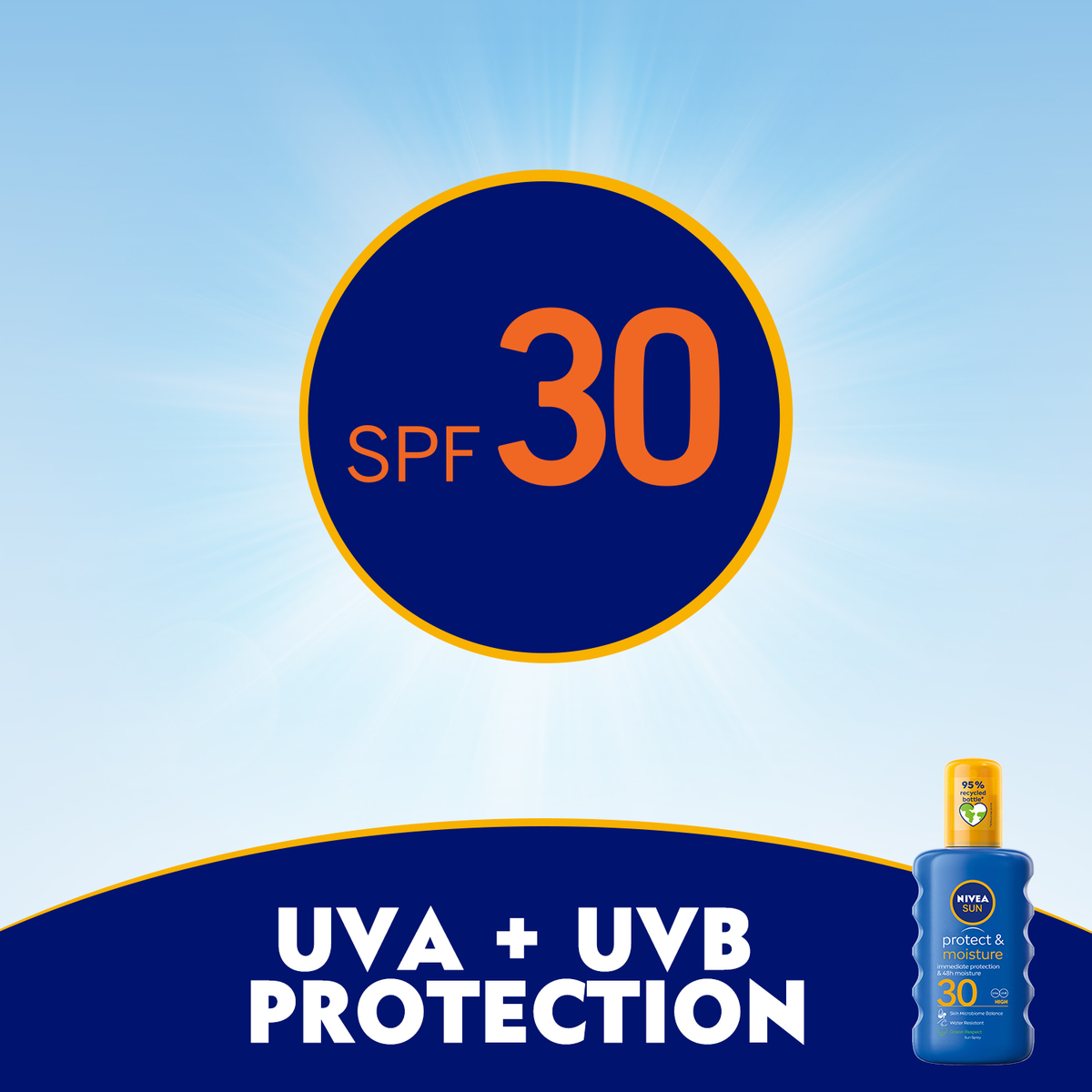 Nivea Sun Spray Protect & Moisture SPF30 200ml