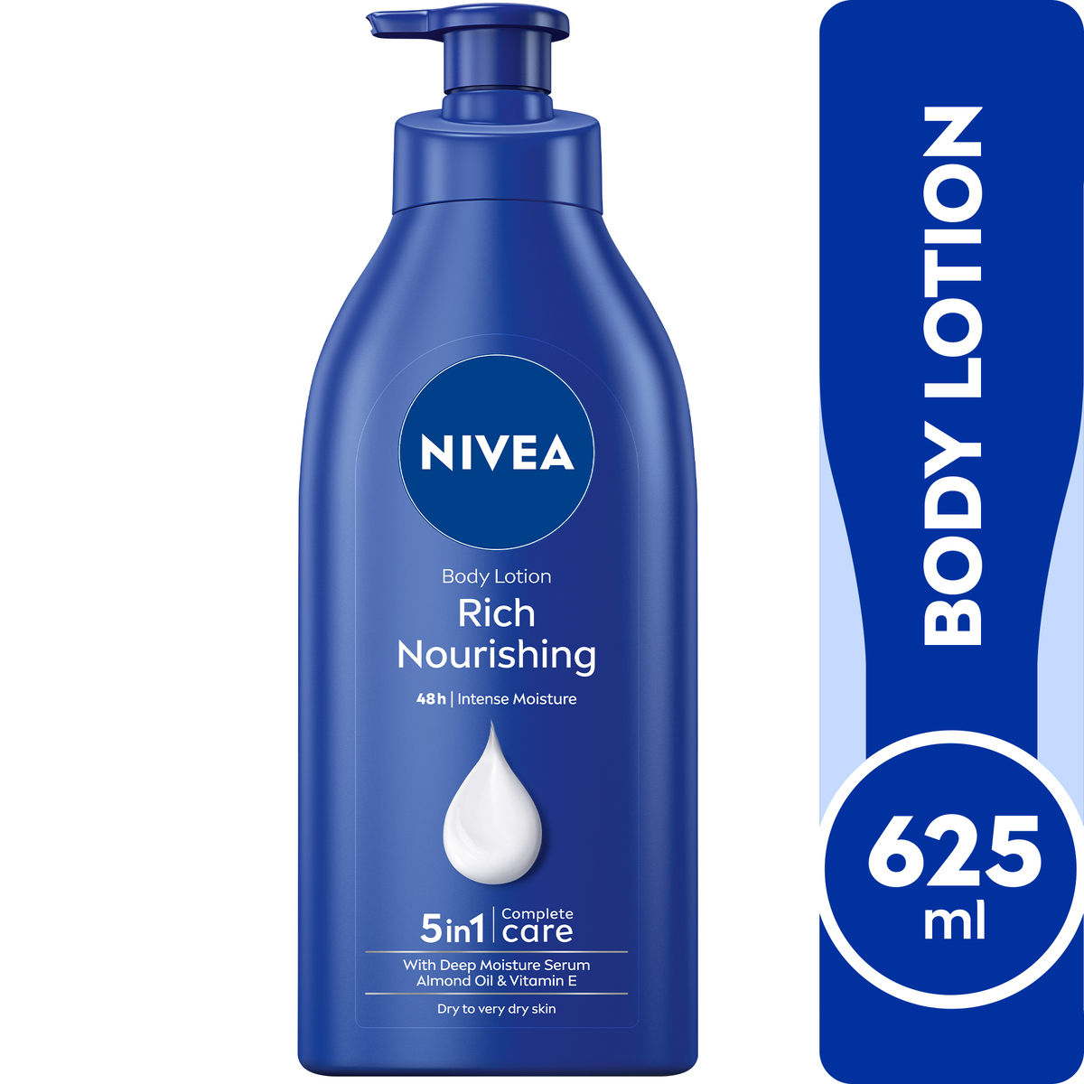 Buy Nivea Body Lotion Nourishing Extra Dry Skin 625 ml Online at Best Price | Body Lotion | Lulu KSA in UAE