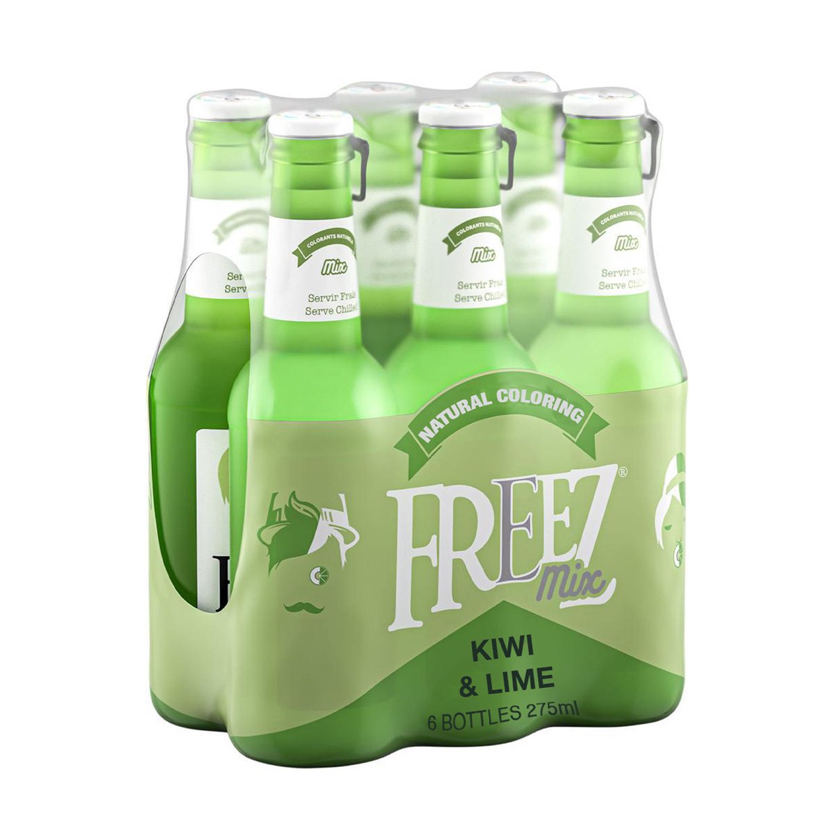 Freez Mix Kiwi & Lime Carbonated Flavoured Drink 6 x 275 ml
