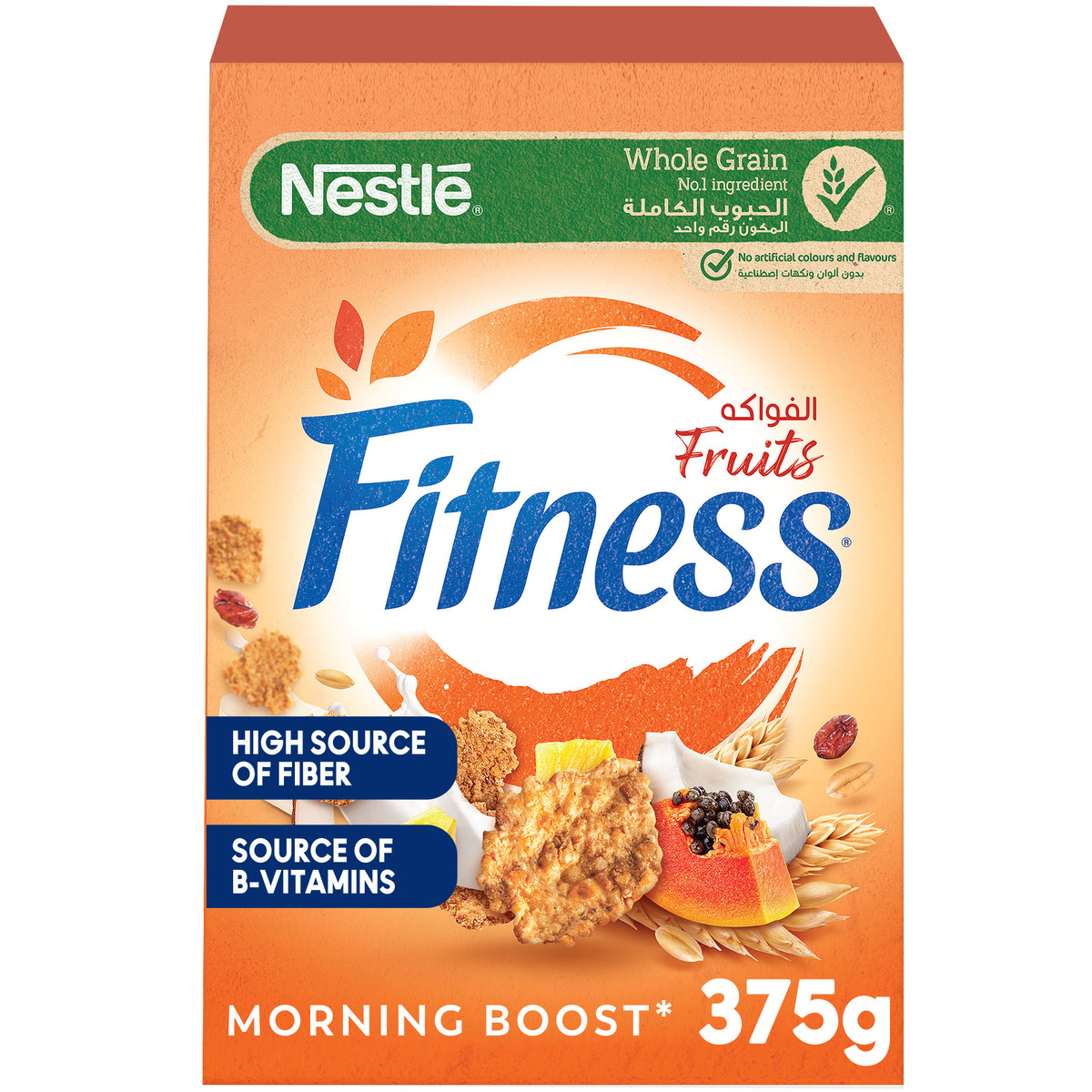 Buy Nestle Fitness Fruits Breakfast Cereal 375 g Online at Best Price | Health Cereals | Lulu Egypt in UAE