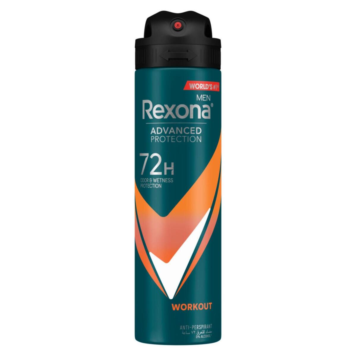 Buy Rexona Workout Hi Impact Anti Perspirant Deodorant For Men, 150 ml Online at Best Price | Mens Deodorants | Lulu Egypt in Saudi Arabia