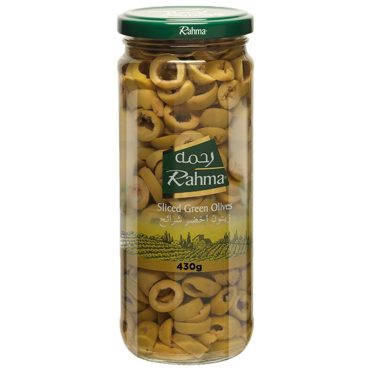 Rahma Green Olives Sliced 430 g