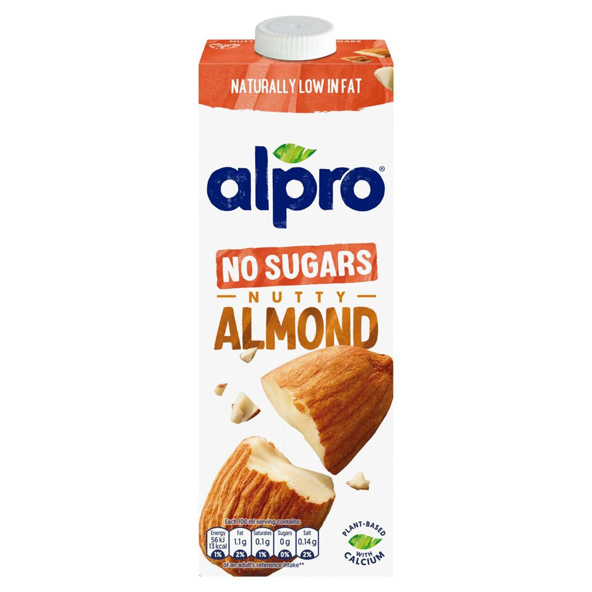 Buy Alpro No Sugar Nutty Almond Drink 1 Litre Online at Best Price | Flavoured Milk | Lulu UAE in UAE