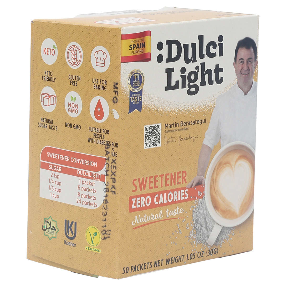 Dulci Light Zero Calories Sweetener 50 pcs 30 g