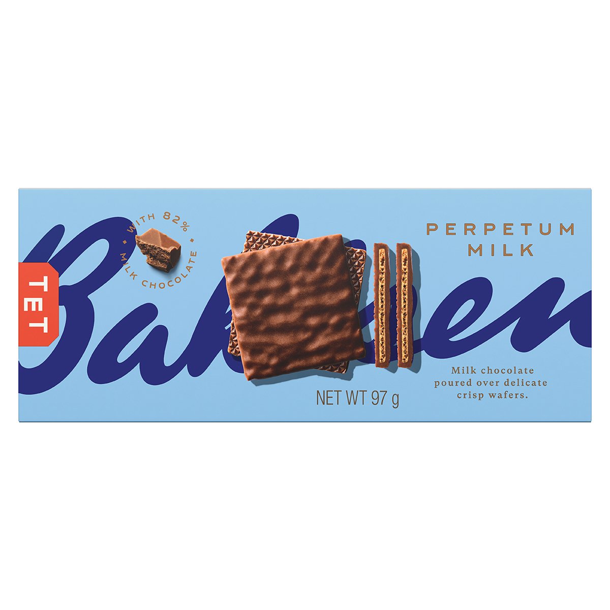 Buy Bahlsen Perpetum Wafer Milk Chocolate 97 g Online at Best Price | Wafer Biscuits | Lulu Kuwait in Saudi Arabia