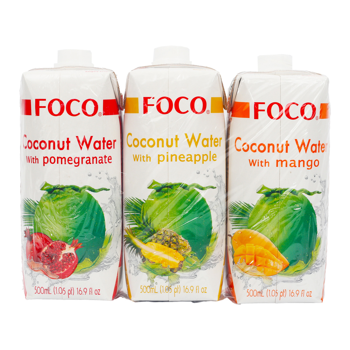 Foco Coconut Water Assorted 500 ml 2 + 1
