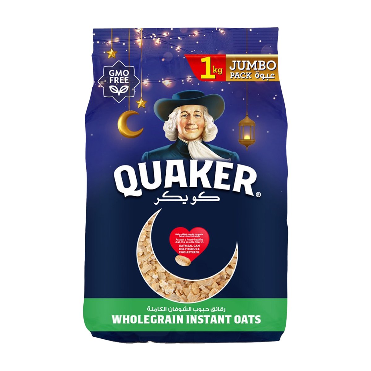 Quaker Wholegrain Instant Oats 1 kg