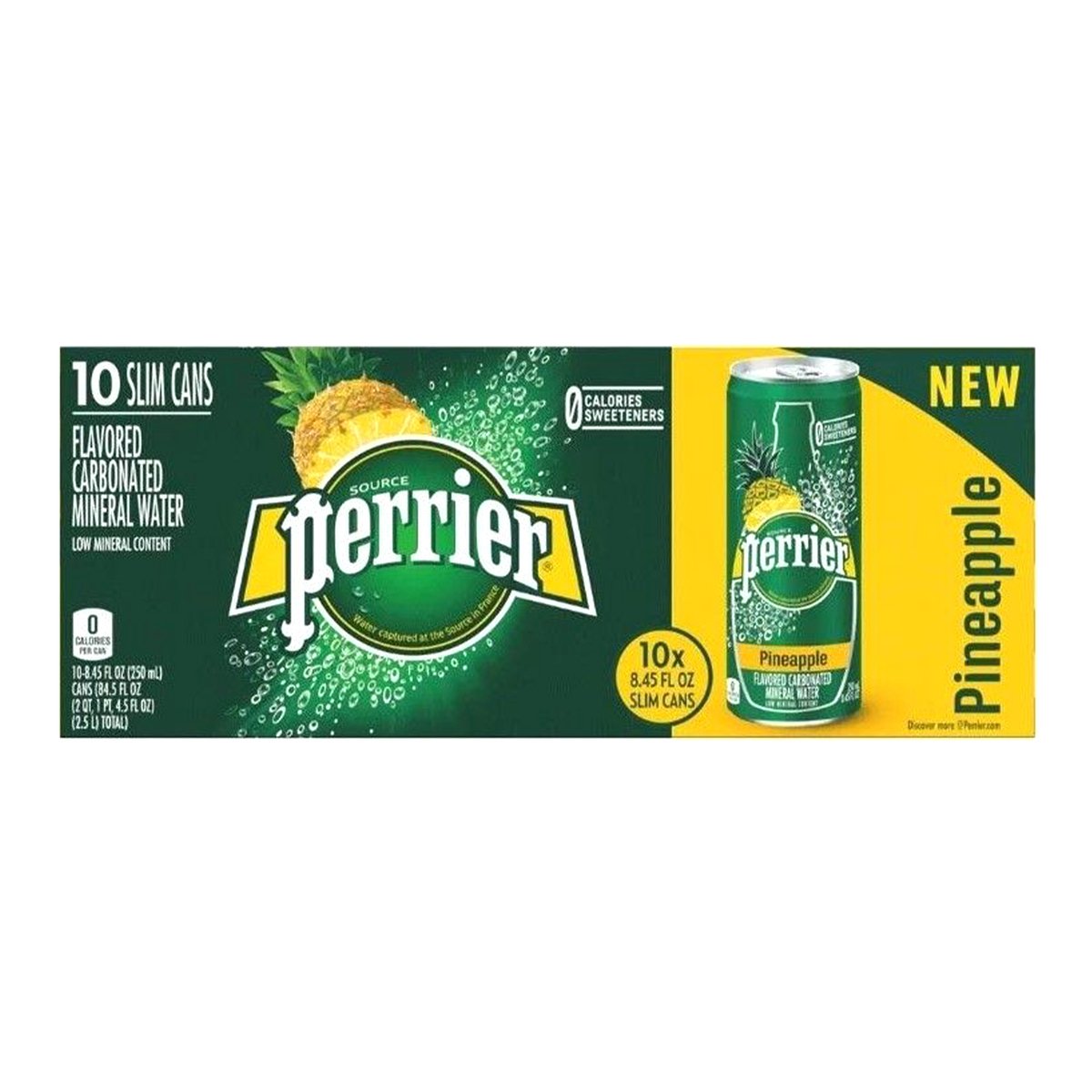 Perrier Sparkling Pineapple Flavored Natural Mineral Water 10 x 250 ml