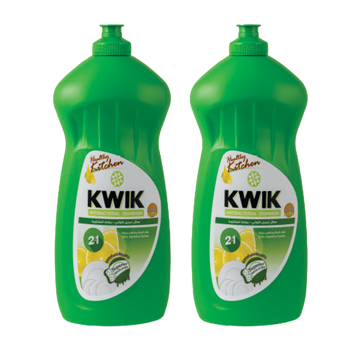 Kwik Antibacterial Dishwash Value Pack 2 x 750 ml