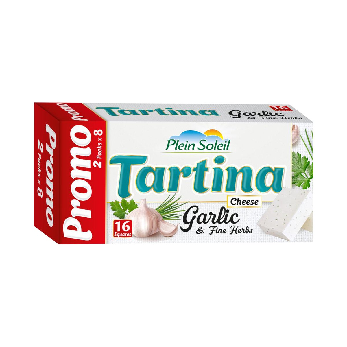 Plein Soleil Tartina Garlic Cheese 16 Portion 2 x 133 g