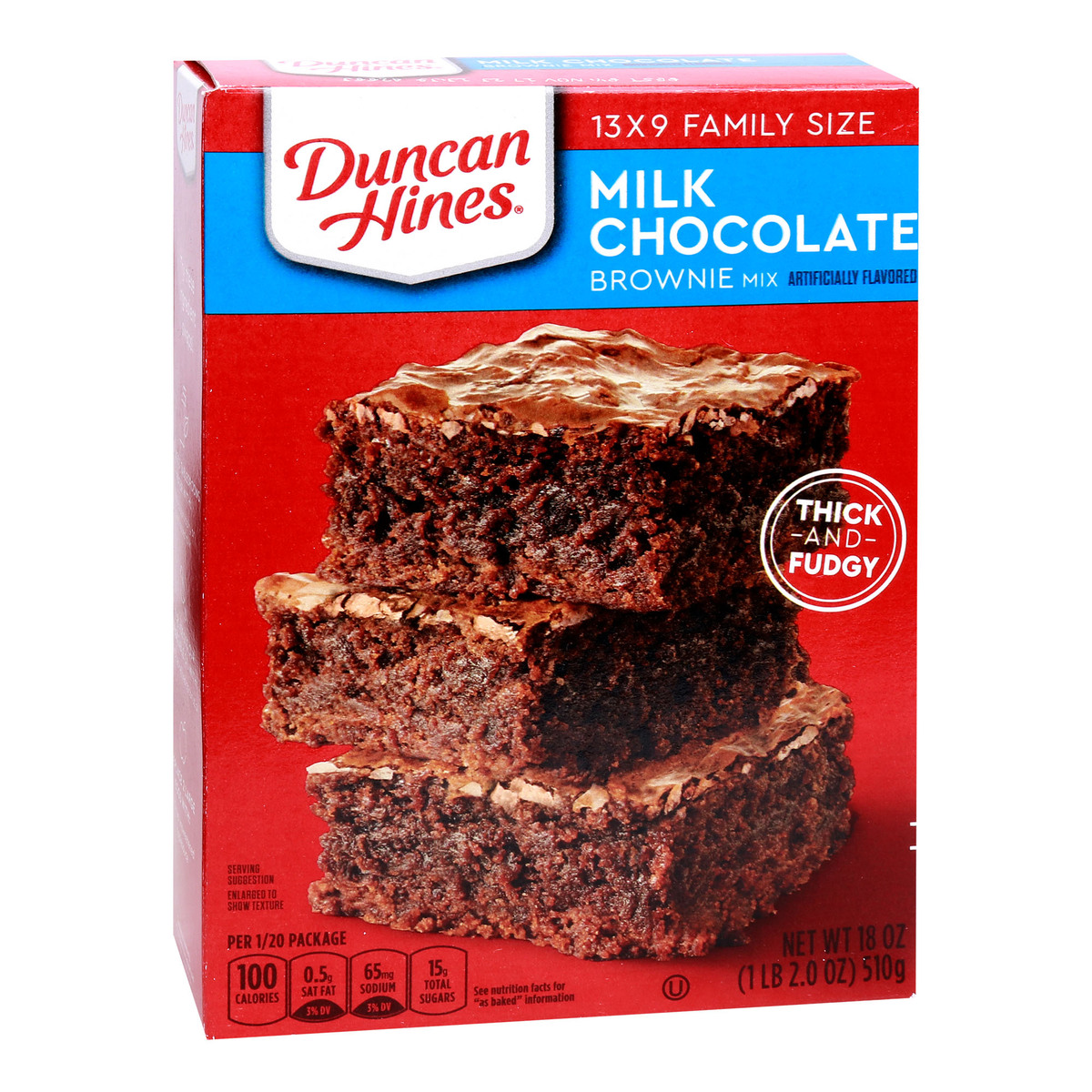 Duncan Hines Milk Chocolate Brownie Mix 510 g